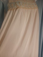 Vintage Barbizon Knee Length Nightgown Size Medium Thin Poly Nylon Cotton Blend