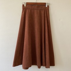 Vintage JG Collection By Joyce Skirt Small Brown Midi Length Boho Western