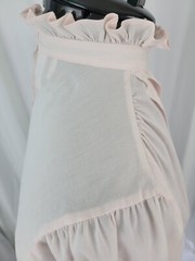 Vintage Judy Bond Light Pink Faux Button Down Blouse w Ruffled Collar Size 8