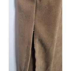 Nina Piccalino Vintage Faux Suede Giraffe Embroidered Jumper Dress Tan Size 10