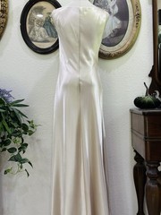 Vintage 1990s Champagne Bias Cut Bridal Gown | J.R. Nites by Caliendro