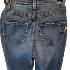 Vibrant MIU Tall Bell Flare High Rise Jeans Dark Wash Size 1 W24 Retro Stretch
