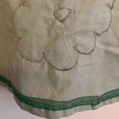 RARE 70s Vintage Hippy Skirt Home Sewn Unique made from pillow cases & sheets