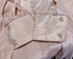 Vintage 80’s Patty Woodard Shirt Light Pink Neck Scarf Gathered Bust Aprox S