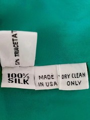 Carolina Herrera Green Silk Maxi Fits Size 6-8 Rare Vintage Formal