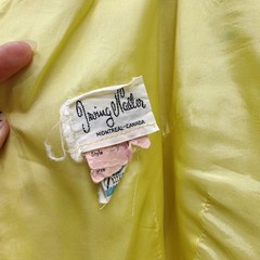 VTG Irving Nadler Yellow Dress Womens Union Made Mini Sundress 60s