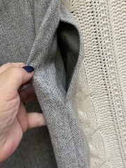 Patrick Shea Creation Wool Skirt Suit VTG 12 Grey Office Corpcore Minimalist
