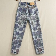 Vintage Floral Bongo Jeans 80s-90s RARE Juniors Size 14 Made In USA Waist 24”