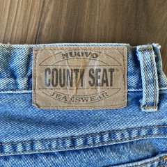 VTG NUOVO County Seat Mom Jean 100% Cotton Denim Women Size 13/14R High Waist