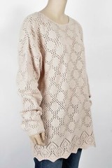 Vintage Claudia D Cream Sweater-Size Large