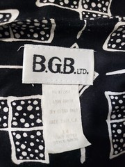 BGB LTD Vtg 80s Black White LS Dress & Jacket Women’s Sz 14 Rayon Dry Clean