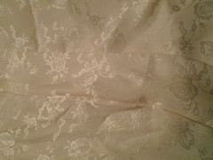 VINTAGE NWT Barbizon Ellie Set Ivory Med Nightie & Robe w/ Belt Polyester Lovely