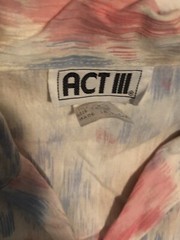 Vintage Act III Women’s Top Multicolored 18 Sh1