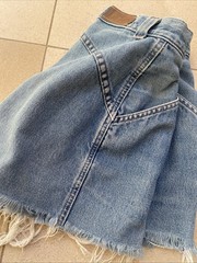 Vtg 80s Lee high waisted denim shorts womens size 7 pleated retro 25 waist SMALL