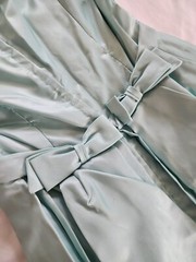 Vintage 50s Harry Keizer Silk Mint Easter Prom Fit Flare dress W20″