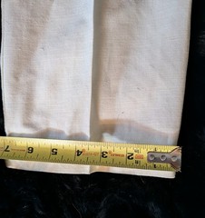 Liz Claiborne Lizsport Ivory Linen Blend Pleated High Rise Straight Pants Sz 6