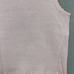 Vintage Lims Sweater Vest Womens Large Floral 3D Appliqué Crochet Knit Pink y2k