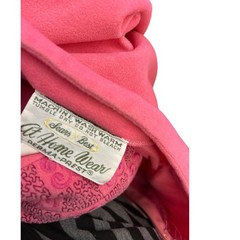 Vintage 70s Sears Best Pink Hostess Robe Mandarin Collar Lounge Cottagecore