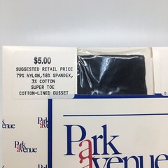 VTG Park Avenue Deluxe Collection Control Top Pantyhose Off Black C 5’6″ – 5’11”