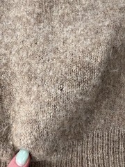 Vintage Shaggy Dog 100% Wool Girls Fairaisle Sweater Beige Scotland See Pics