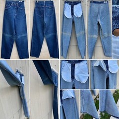 Vintage James Jean jeans Sz 27 22 1/2” X 34” 70s 80s 1970s Stamped Jean Machine