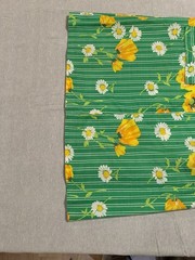 Vintage 60s 70s Komar house dress Floral USA made Patio Hostess Retro Summer