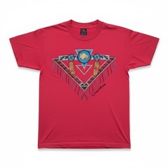 Fruit of the Loom BEST Cherokee Buffalo Red Pink Graphic T-Shirt, Vintage Medium