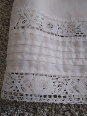 Vintage White Slip Skirt Lace Deena XS S