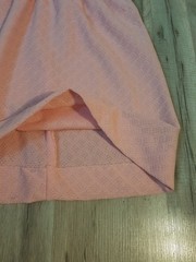 Vtg 60s70s Mod Gogo Mini Party Dress Pink Textured Sz9 Petite Carol Brent