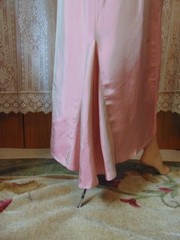 VTG 90s Newport News Iridescent Pink Skirt, Gathered Front Fish Tail Back Sm