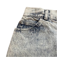 Vintage Denim Blue Acid Wash Wear Skirt 80s 90s Retro Women’s 13/14