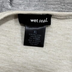 Vintage Y2K Wet Seal Fit & Flare Dress Cut Out Waist Neutral Heather Beige XL