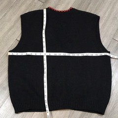 Jennifer Moore Halloween Knitted by Hand Vintage Embroidered Sweater Vest