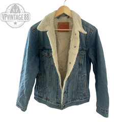 Vintage Levi’s Women’s Blue Sherpa Lined Denim Jean Trucker Jacket