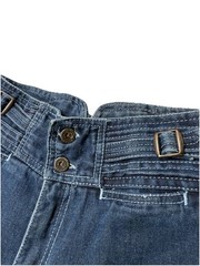 Vintage 1970s N’EST-CE-PAS? Bell Bottoms JEANS French 80s Detailed Denim RARE