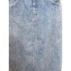 Vivaldi Vintage Denim Maxi Skirt Blue High Waisted Western Button Back Size 10