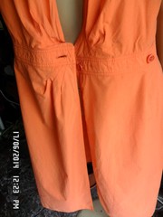 KRIZIA THEN VINTAGE ORIGINAL 80s Cotton Dress/Dress Size 48 Orange