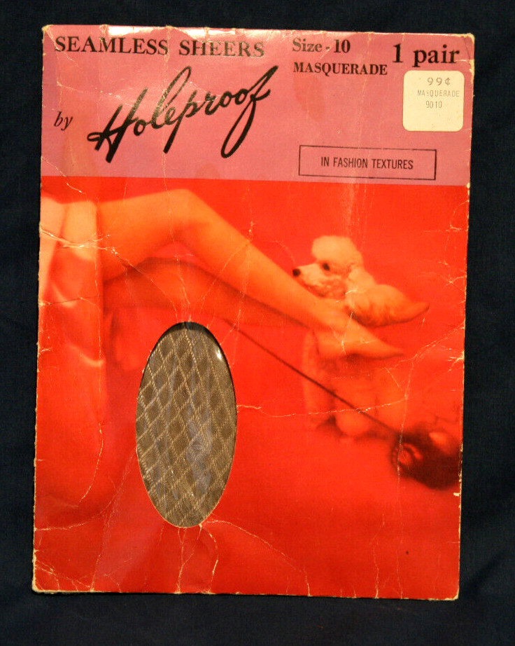 Vintage Seamless Sheers by Holeproof Pantyhose/Stockings – Size 10 – Masquerade