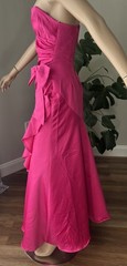 Vintage Masquerade Prom Barbie Pink Ball Gown Mermaid Dress 80s 90s Bow