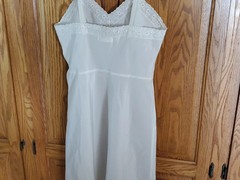 Vintage Barbizon Ariel Tafredda white slip Rare 40″ bust plus size 18 1/2
