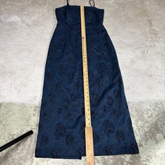 Vintage Be Smart Maxi Dress Size 7/8 Blue Whimsy Hoco Ball Evening Dress USA