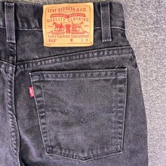 Vintage Y2K Levis 512 Jeans Women 8 MIS M Black Slim Fit Tapered Leg USA 27×30.5