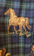 vintage 1980s EQUESTRIAN midi skirt by Susan Bristol Size 8, 30 inch waist