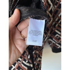 Vintage Oversized 90s Geometric Print Zip Up Bomber Jacket