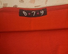 Vtg 90s Crop Top 5*7*9 Red Fits Medium Stretchy Spaghetti Strap Club Goth