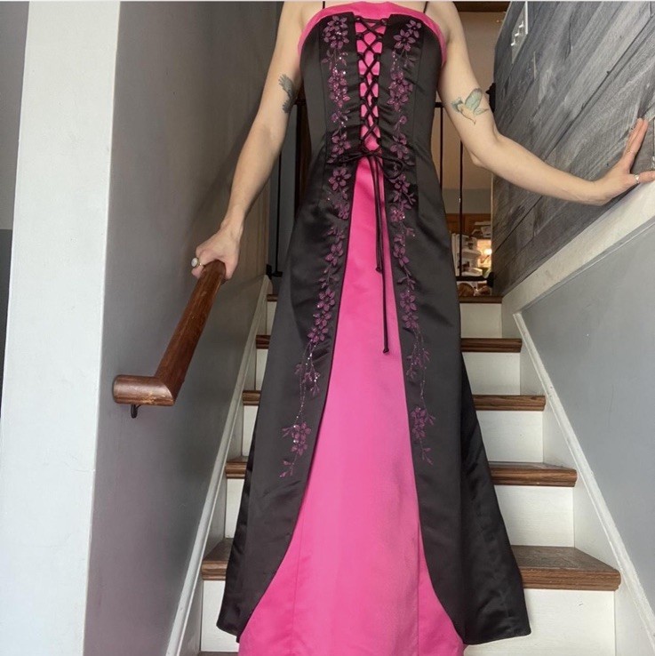 Vintage Y2K early 2000s prom dress by Debut