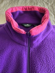 Vintage 1980s 1990s Purple Plus Size Fleece Jacket. 2XL Womens.