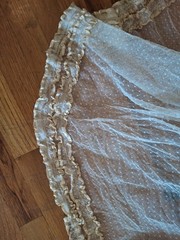 Vintage 1900 Charming Swiss Dotted/Ribbon Trim Bodice & Skirt
