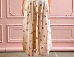 VTG 1953 Prentiss Lane Dress 50s Novelty Coin Print Sleeveless Cotton Rare L 32w