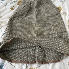 Vintage Handmade Tweed Wool Blend A-Line Skirt XS 22-23 Waist GEM Zip 60s 70s
